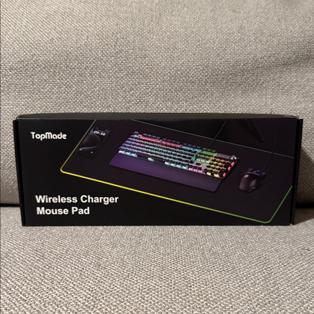 TopMade Wireless Charger Mouse Pad with RGB Lighting XXL NEW